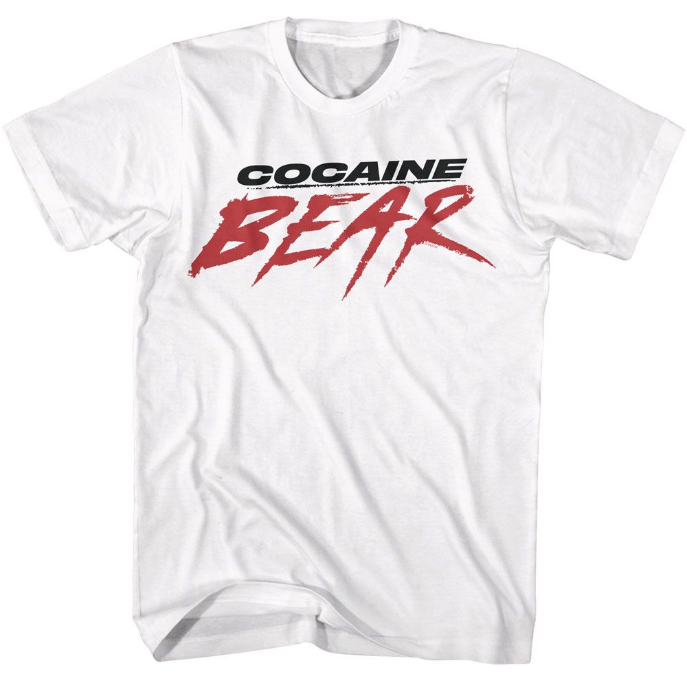 Wholesale Cocaine Bear Movie Logo Light White Adult T-Shirt