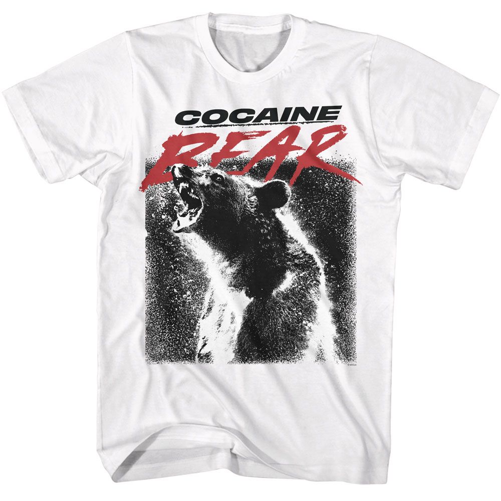 Wholesale Cocaine Bear Poster Light White Adult T-Shirt