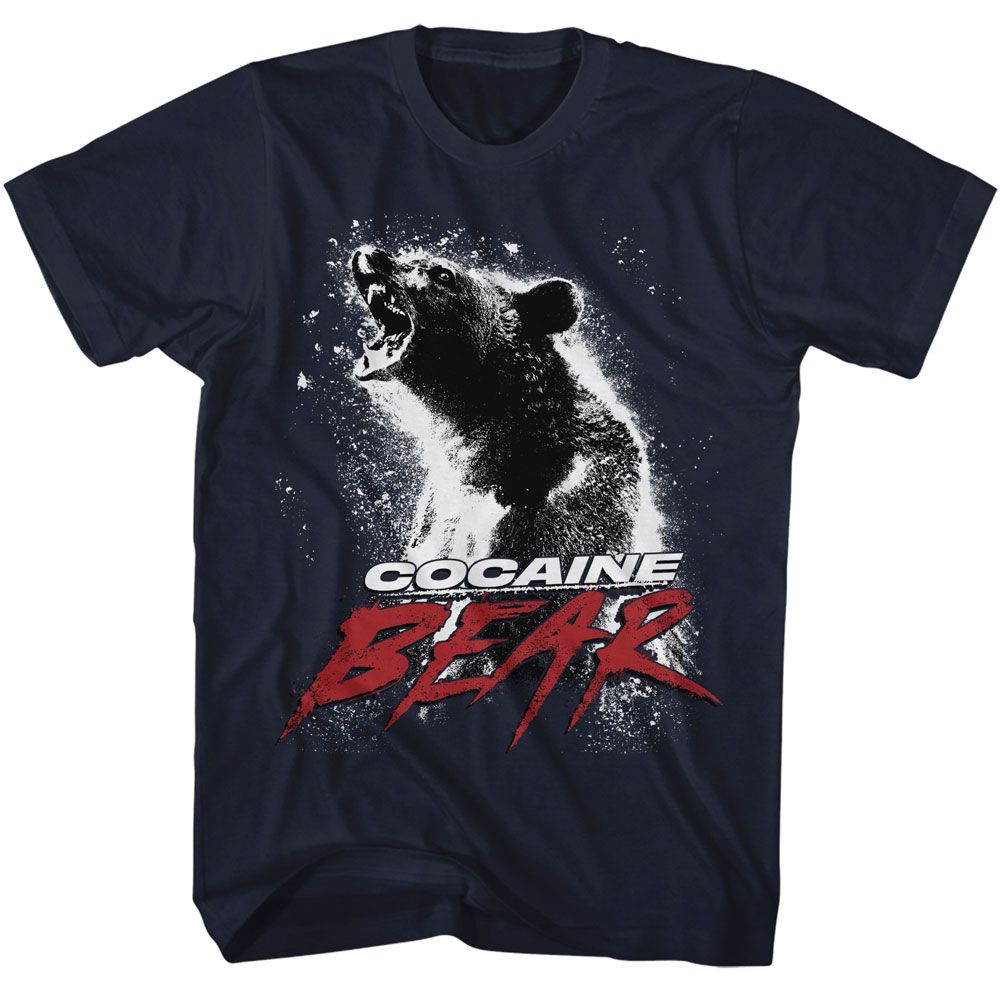 Wholesale Cocaine Bear Movie Poster Light Navy Adult T-Shirt