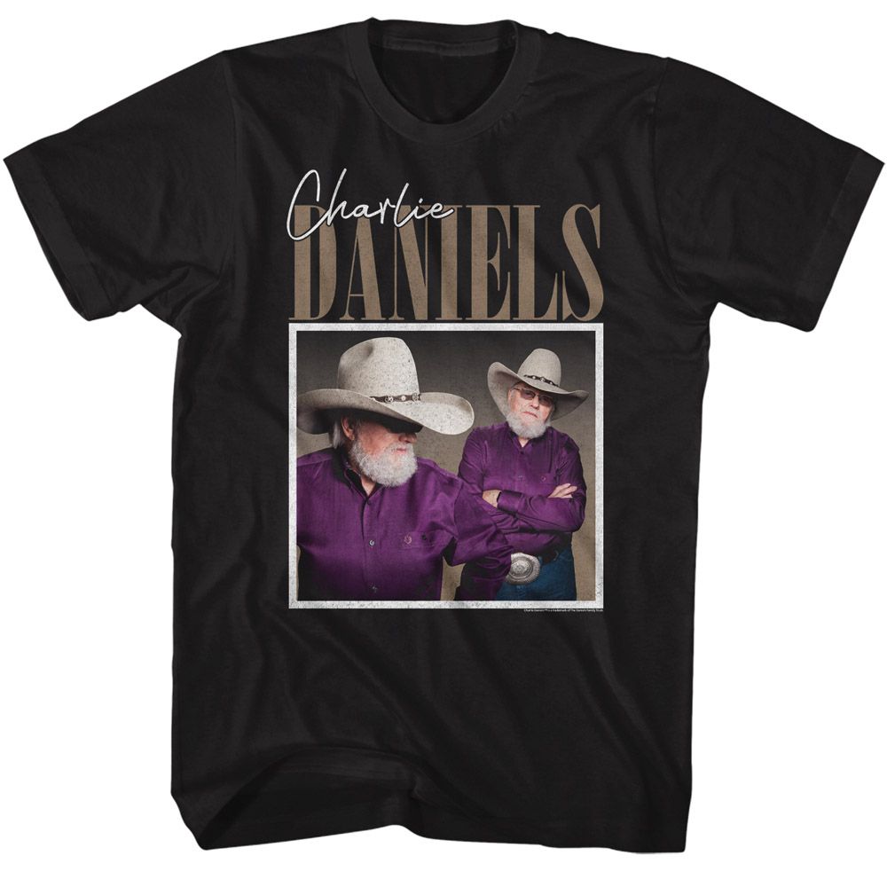 Wholesale Charlie Daniels Band Two Photos of Charlie T-Shirt