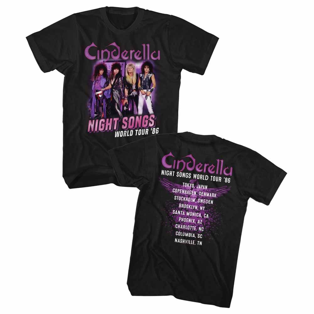 Wholesale Cinderella Night Songs Tour T-Shirt