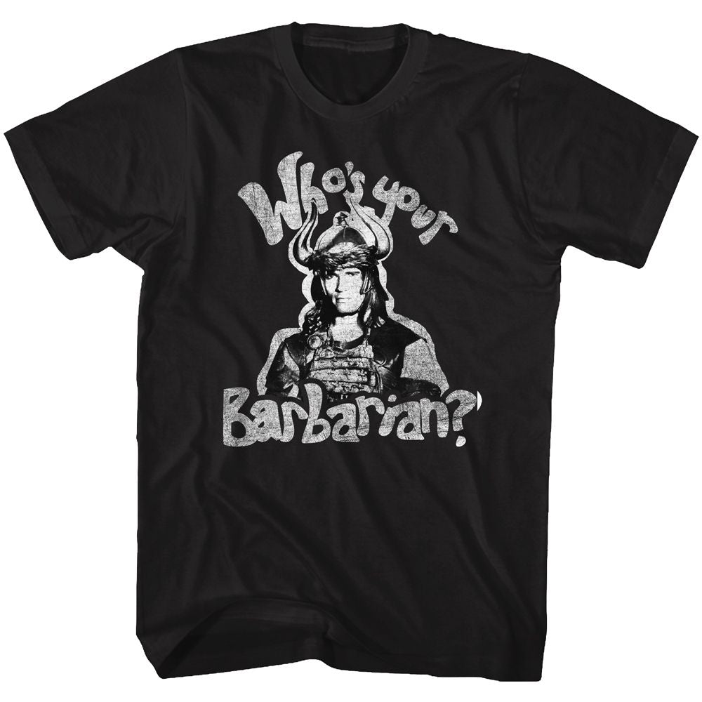 Wholesale Conan Who's your Barbarian Black Adult T-Shirt
