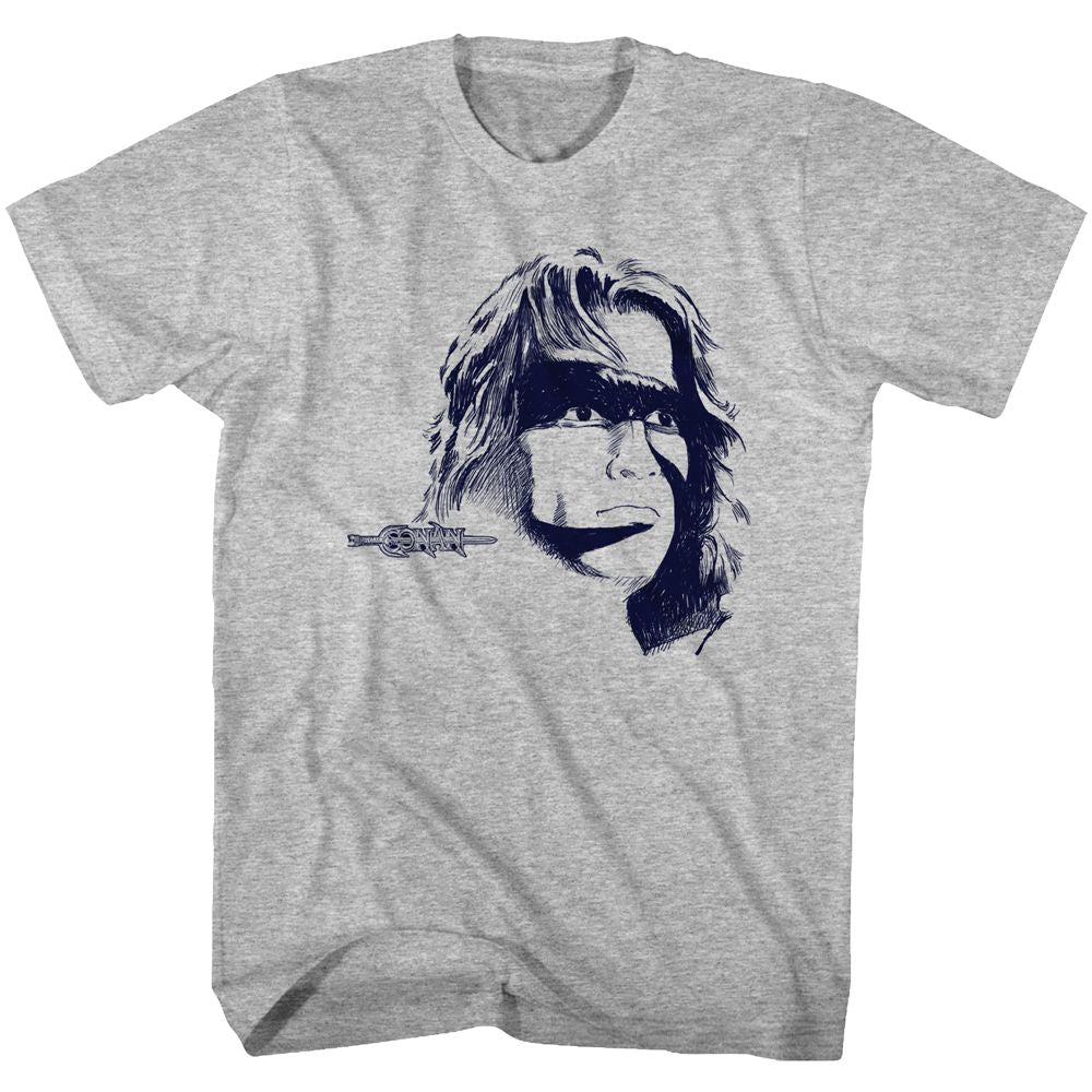 Wholesale Conan Sketch Drama Heather Gray Adult T-Shirt