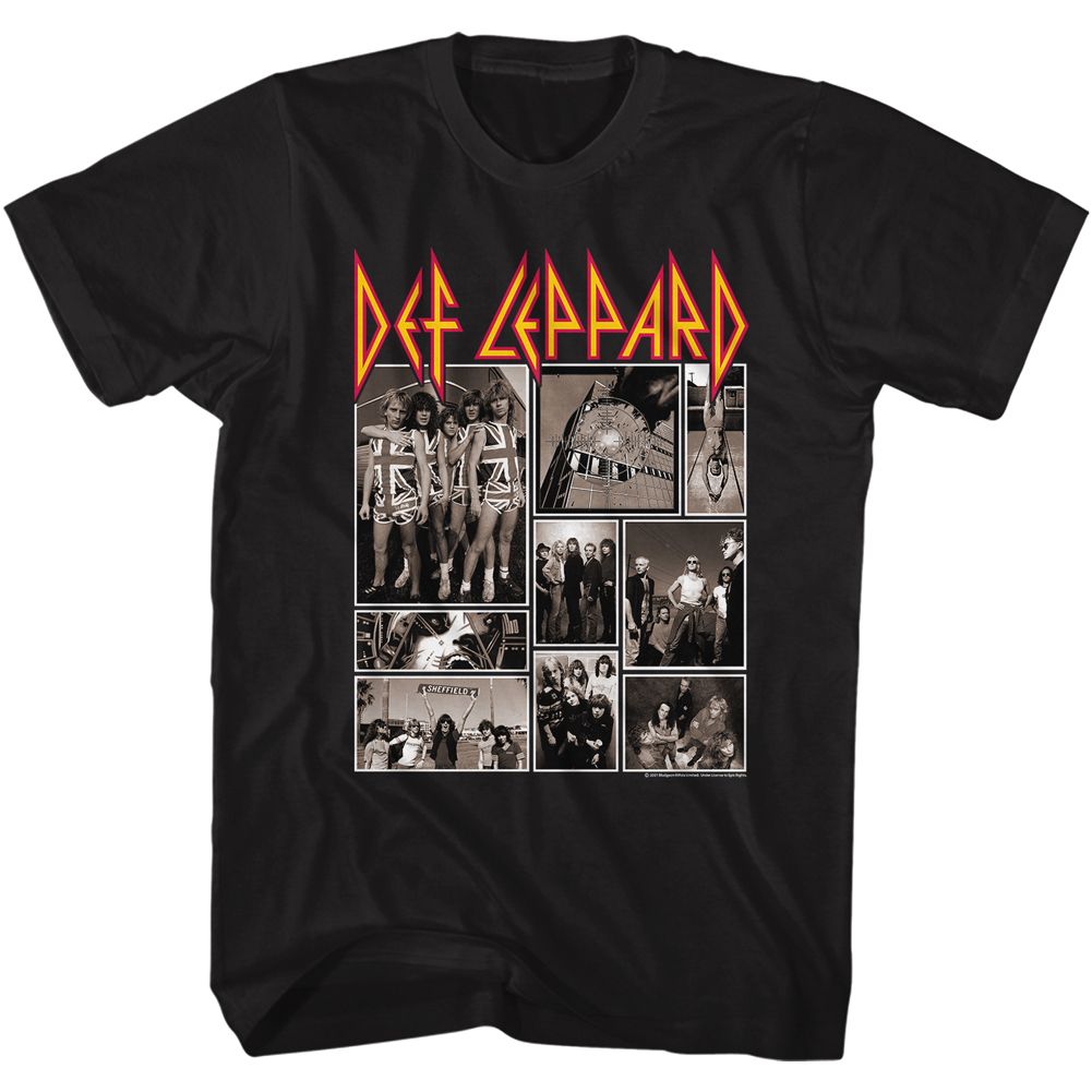 Wholesale Def Leppard Def Collage T-Shirt