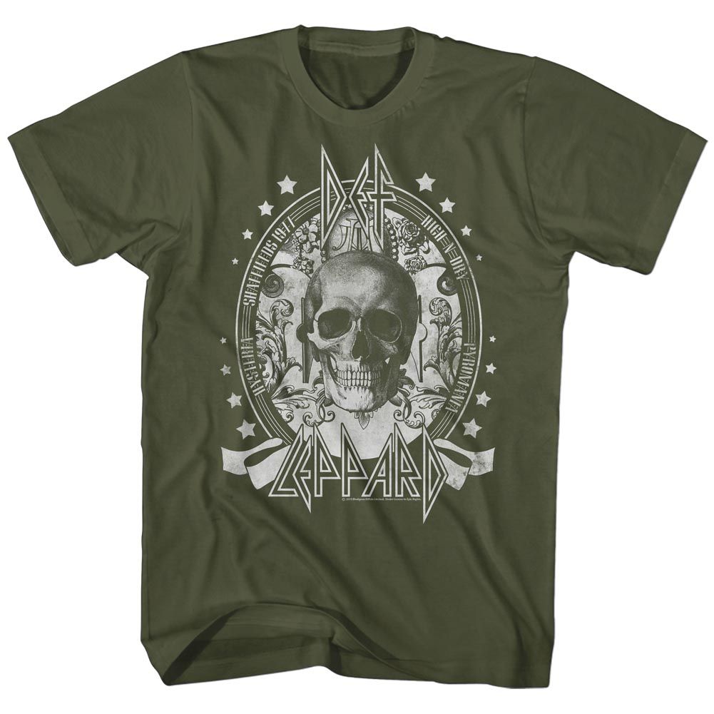 Wholesale Def Leppard Skull T-Shirt