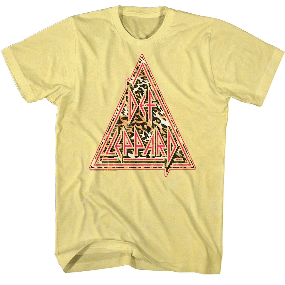 Wholesale Def Leppard Loepard Triangle T-Shirt