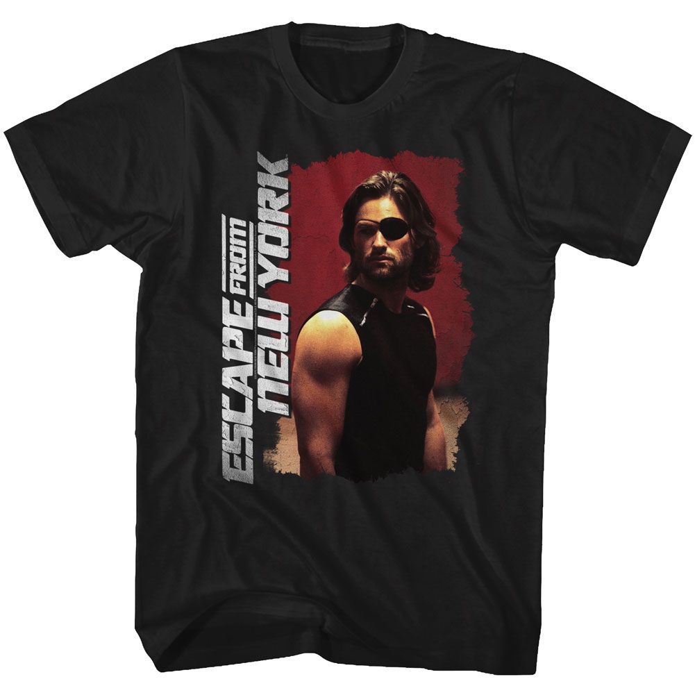 Wholesale Escape from New York Kurt Russel Pose Black Adult T-Shirt