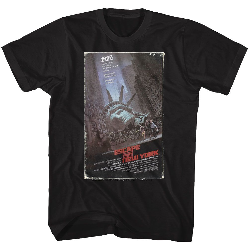 Wholesale Escape from New York Ef-NY Home Video Black Adult T-Shirt
