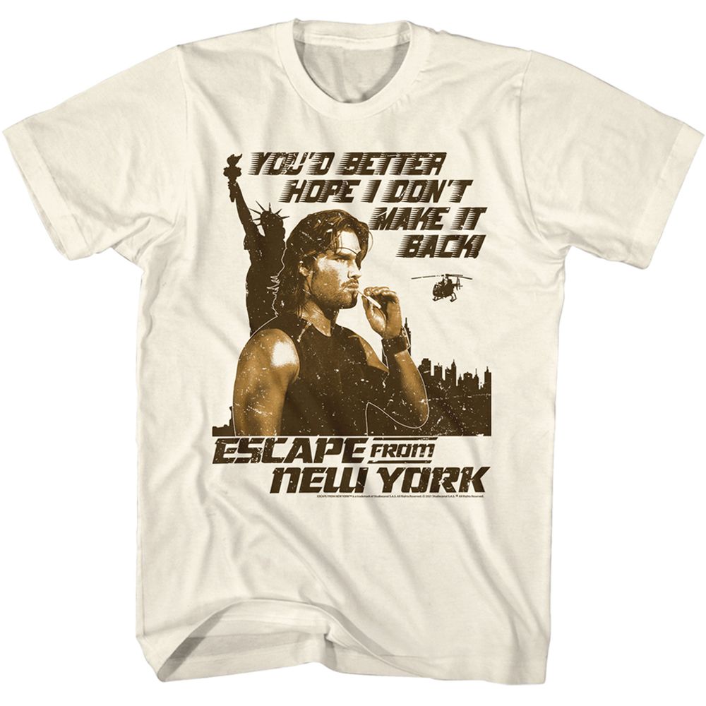 Wholesale Escape from New York Better Hope Solid Natural Adult T-Shirt