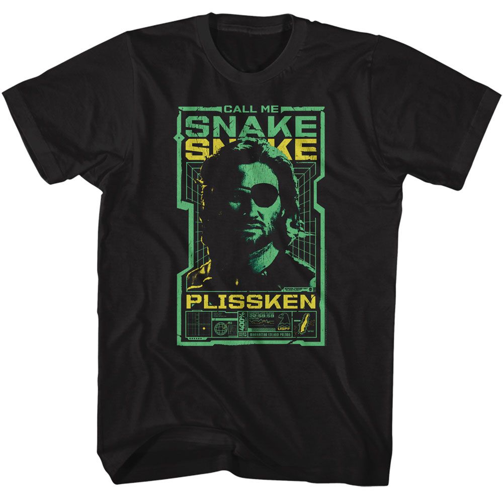 Wholesale Escape from New York Escape Call Me Snake Tech Screen Black Adult T-Shirt