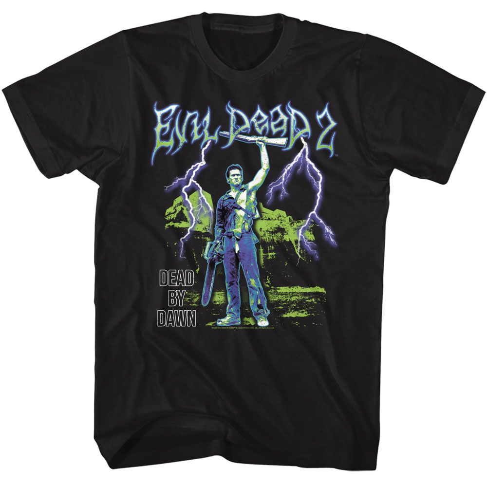Wholesale Evil Dead Lightning Black Adult T-Shirt