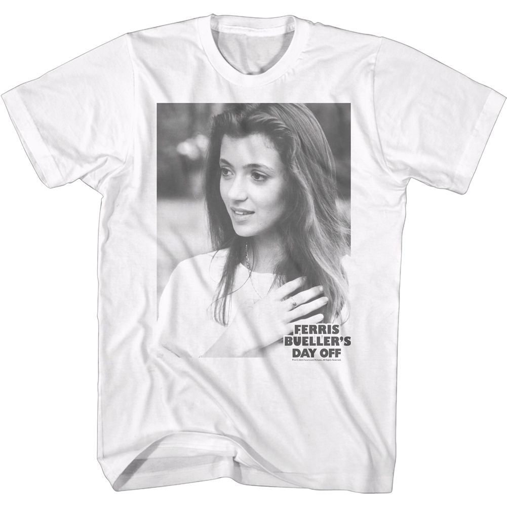 Wholesale Ferris Bueller's Day Off Sloane Photo White Adult T-Shirt