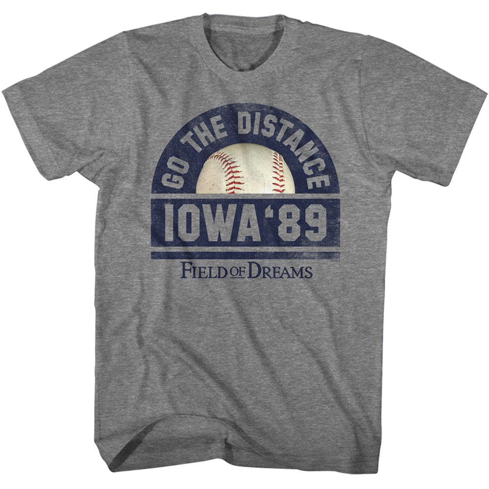 Wholesale Field of Dreams Go the Distance Heather Graphite Adult T-Shirt