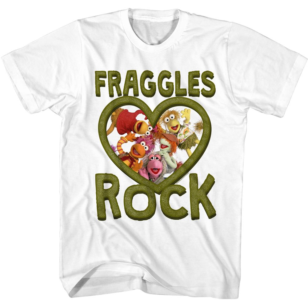Wholesale Fraggle Rock Fraggles Rock White T-Shirt