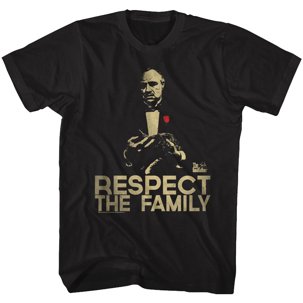 Wholesale Godfather Respect Black Adult T-Shirt