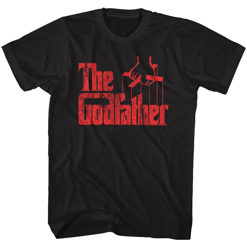 Wholesale Godfather Logo Red Black Adult T-Shirt