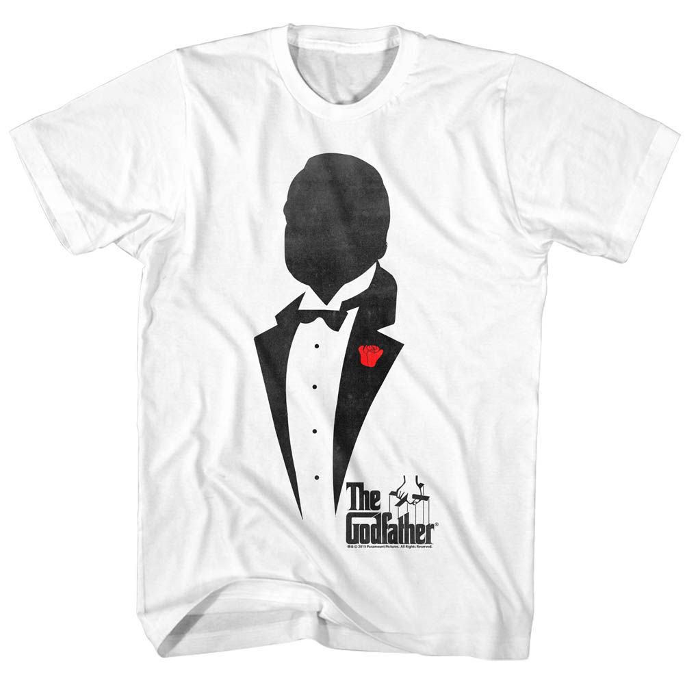 Wholesale Godfather Movie Silhouette White Adult T-Shirt
