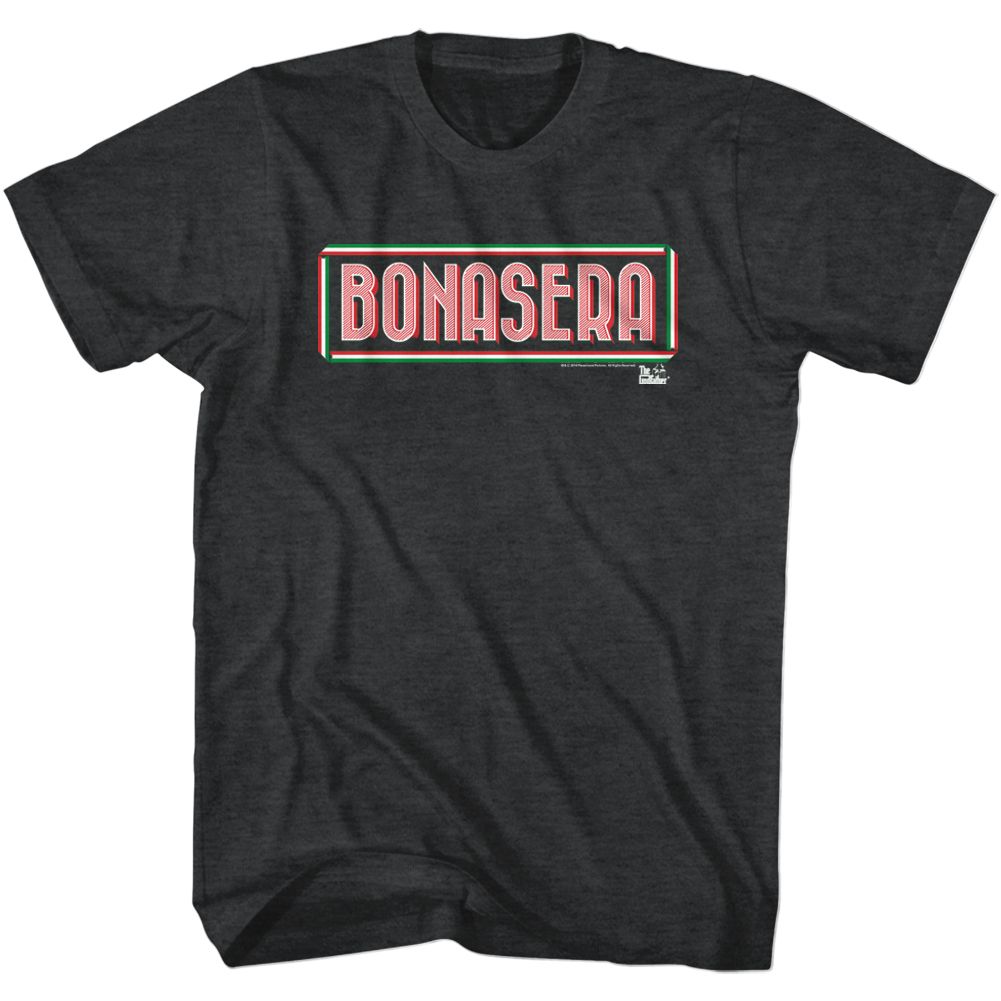 Wholesale Godfather Bonasera Heather Black Adult T-Shirt