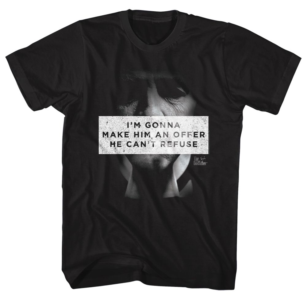 Wholesale Godfather Make Him an Offer Black Adult T-Shirt
