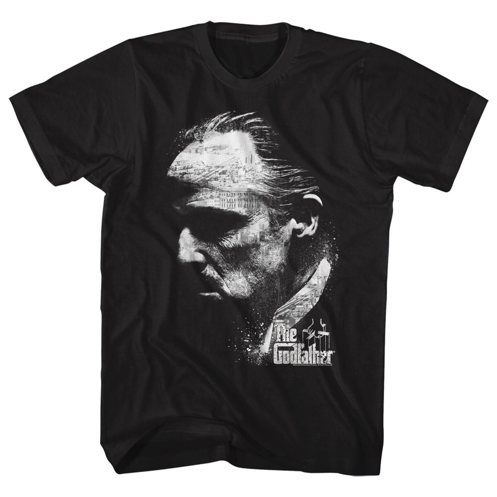 Wholesale Godfather City Profile Black Adult T-Shirt