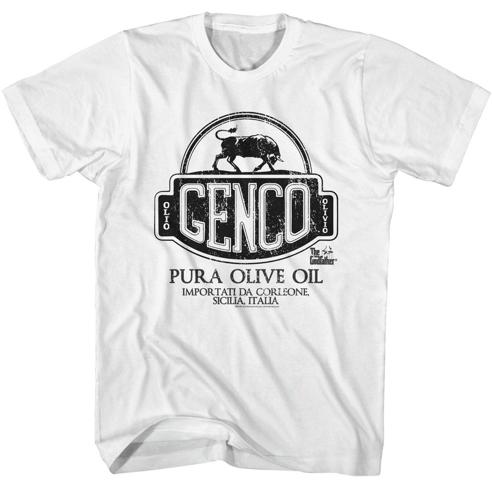 Wholesale Godfather Movie Genco Pura Olive Oil White Adult T-Shirt