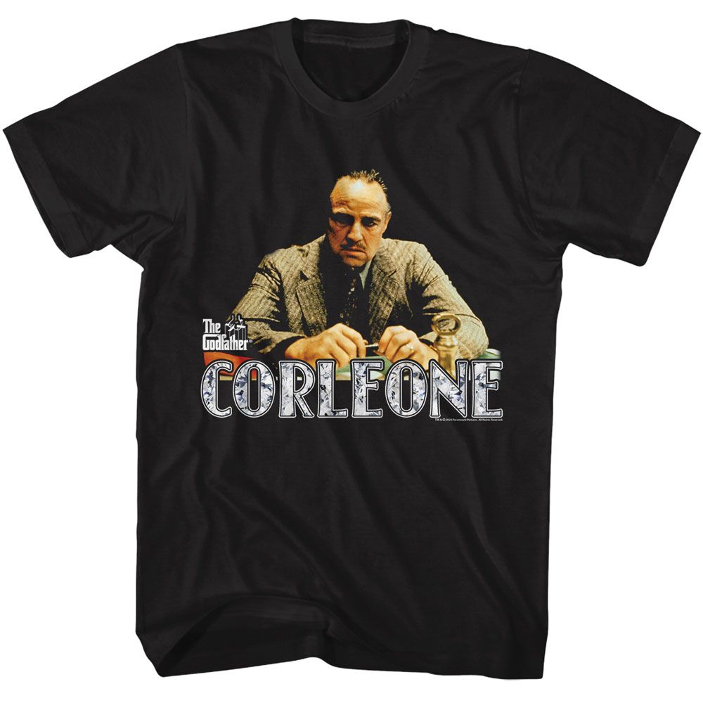 Wholesale Godfather Movie Corleone Black Adult T-Shirt