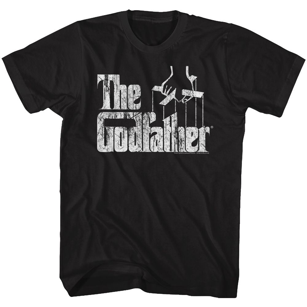 Wholesale Godfather Distress Copy Black Adult T-Shirt