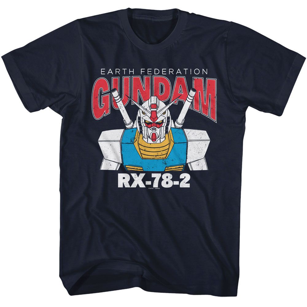 Wholesale Gundam RX 78 2 Model Navy T-Shirt
