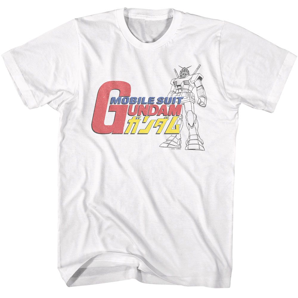 Wholesale Gundam Logo White T-Shirt