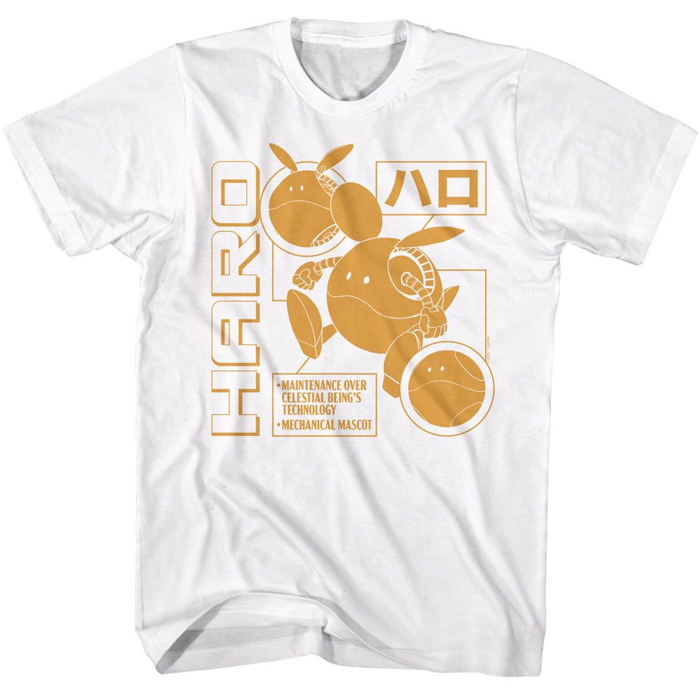 Wholesale Gundam Haro Monochrome White T-Shirt