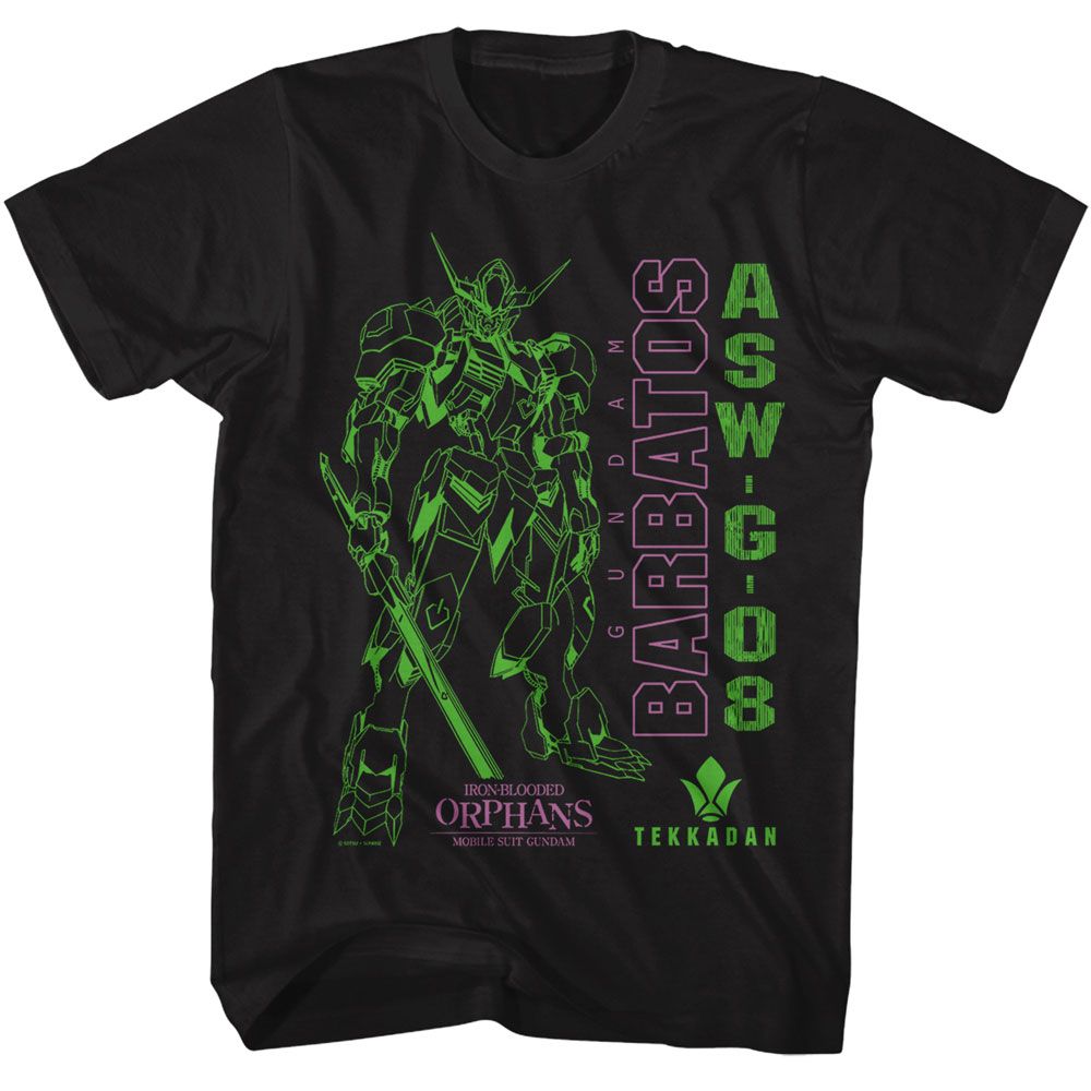 Wholesale Gundam Tekkadan Barbados Black T-Shirt