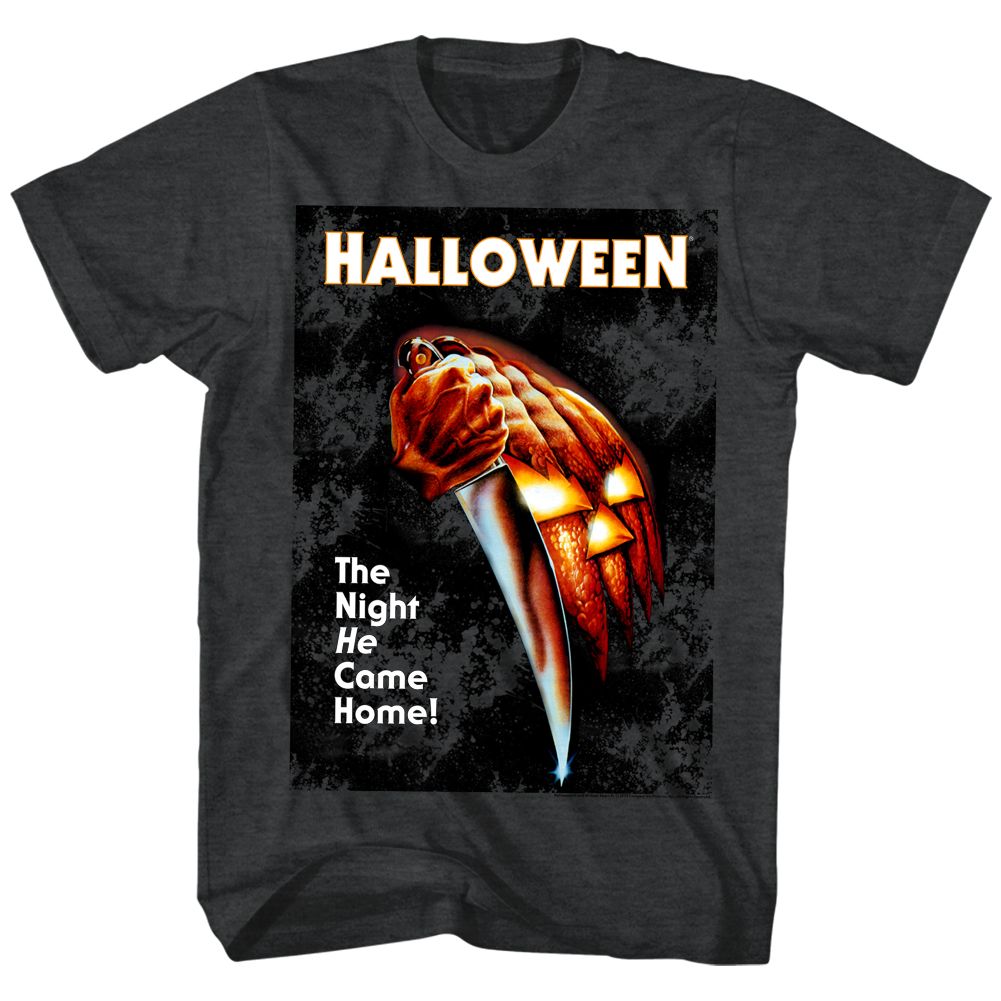 Wholesale Halloween the Night He Came Home Heather Black Adult T-Shirt