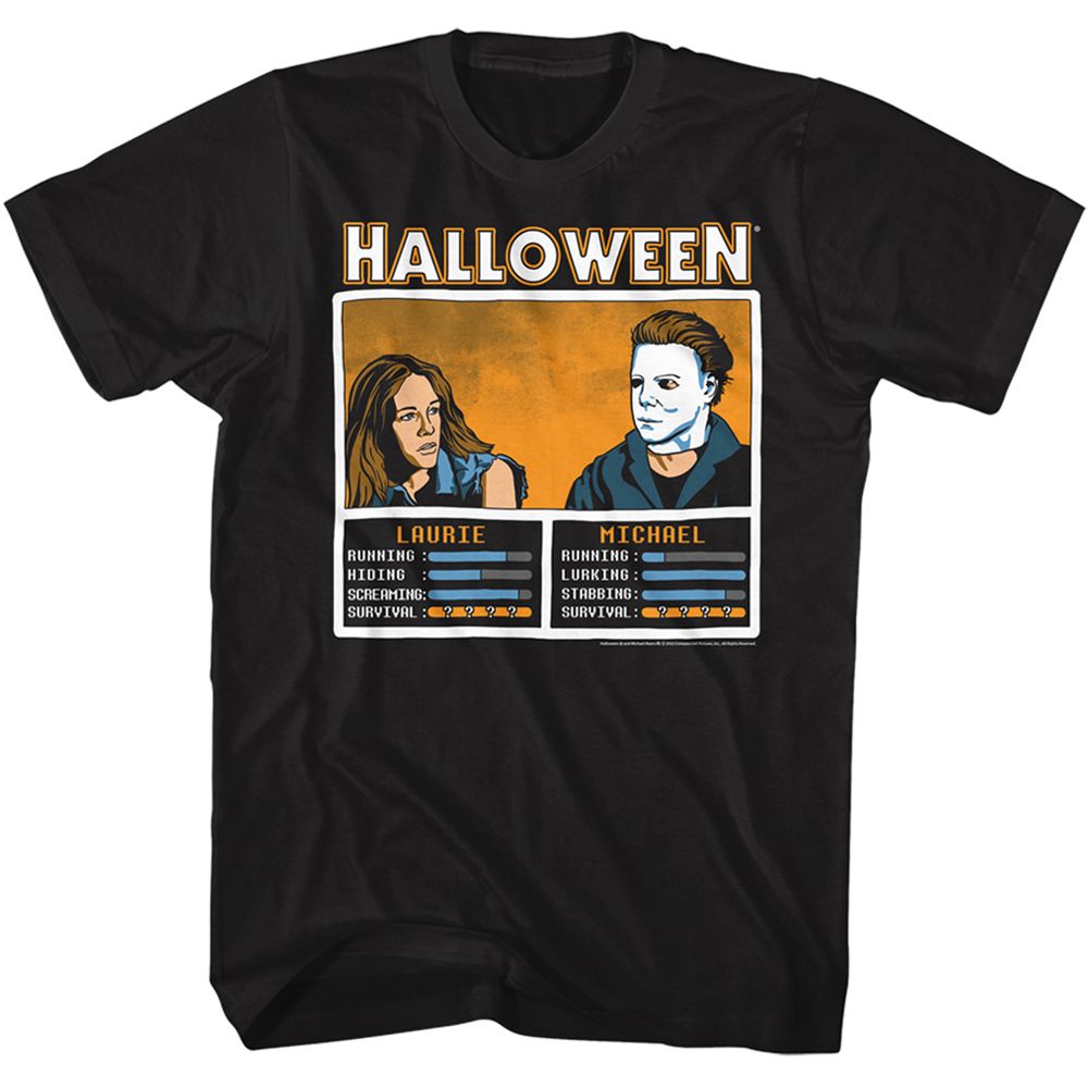 Wholesale Halloween Movie Face Off No Knives Black Adult T-Shirt