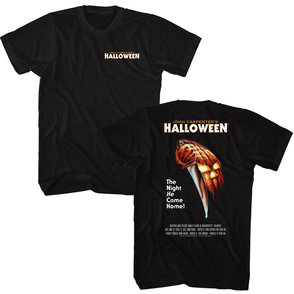 Wholesale Halloween Movie Poster Chest Hit Black Adult T-Shirt