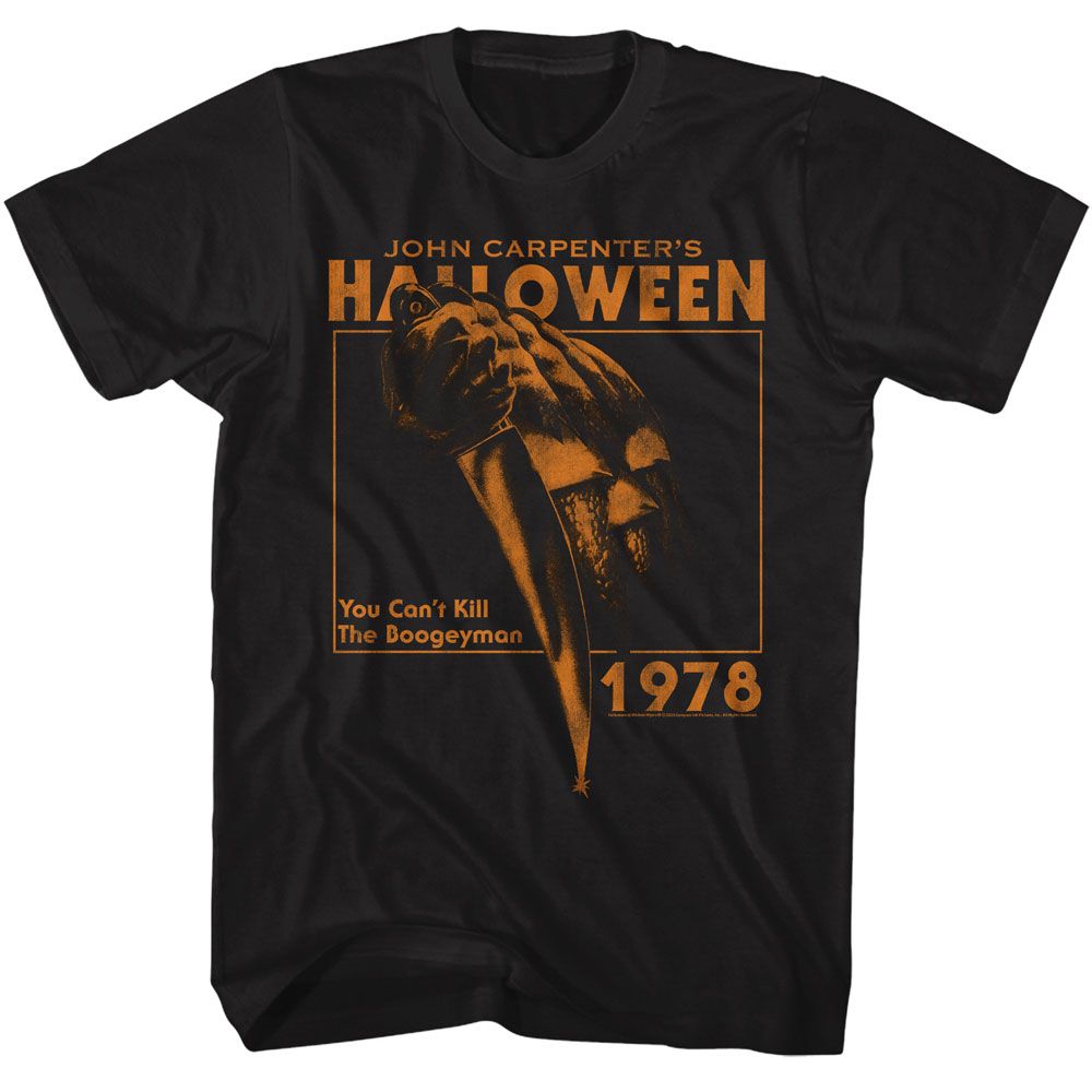 Wholesale Halloween Movie Pumpkin Knife 78 Black Adult T-Shirt