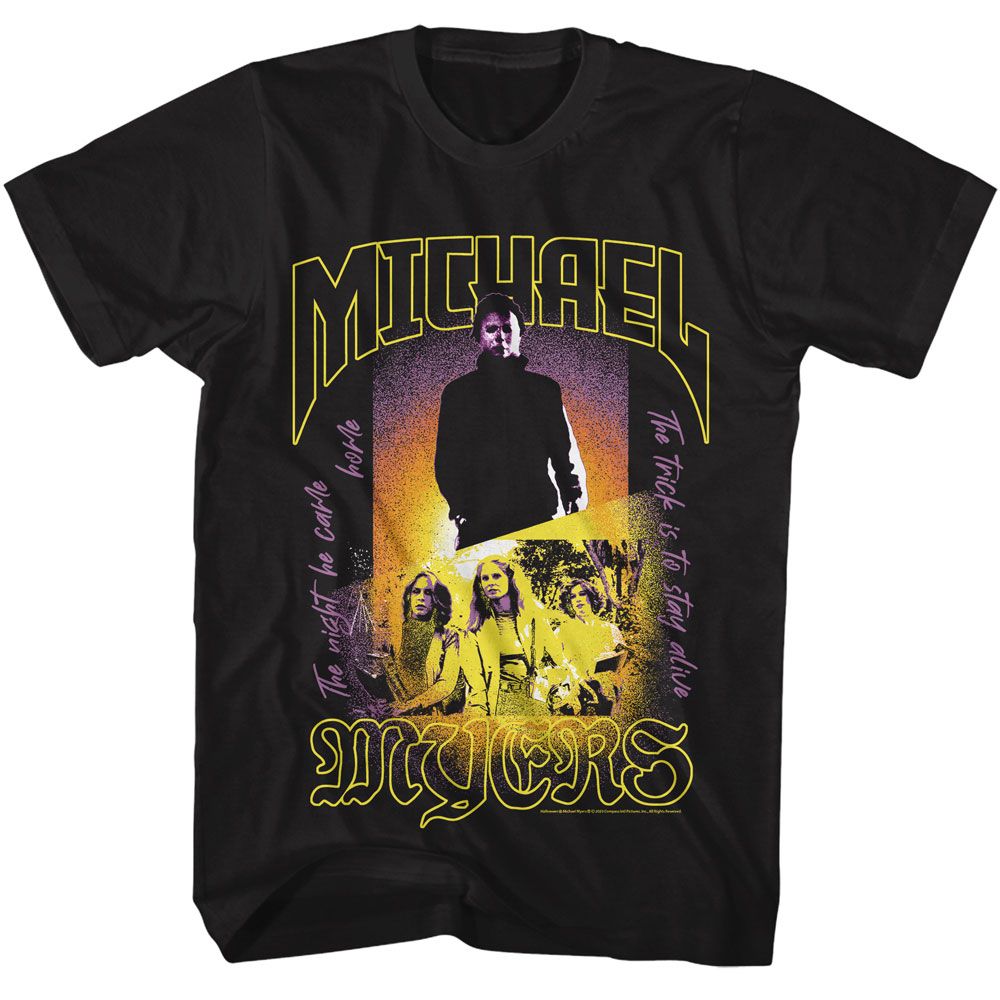 Wholesale Halloween Movie Michael Myers Black Adult T-Shirt