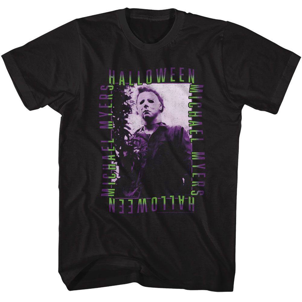 Wholesale Halloween Movie Repeat Gradient Text Black Adult T-Shirt