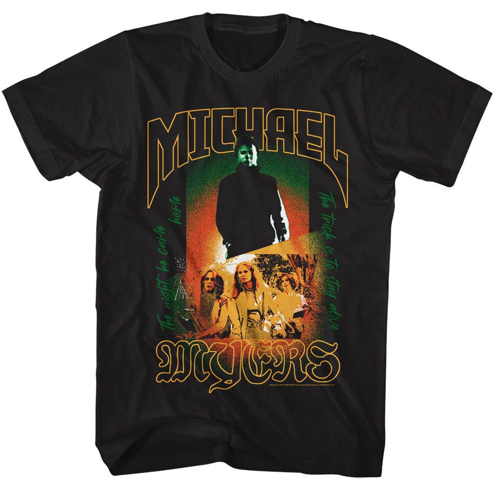 Wholesale Halloween Movie Michael Myers V2 Black Adult T-Shirt