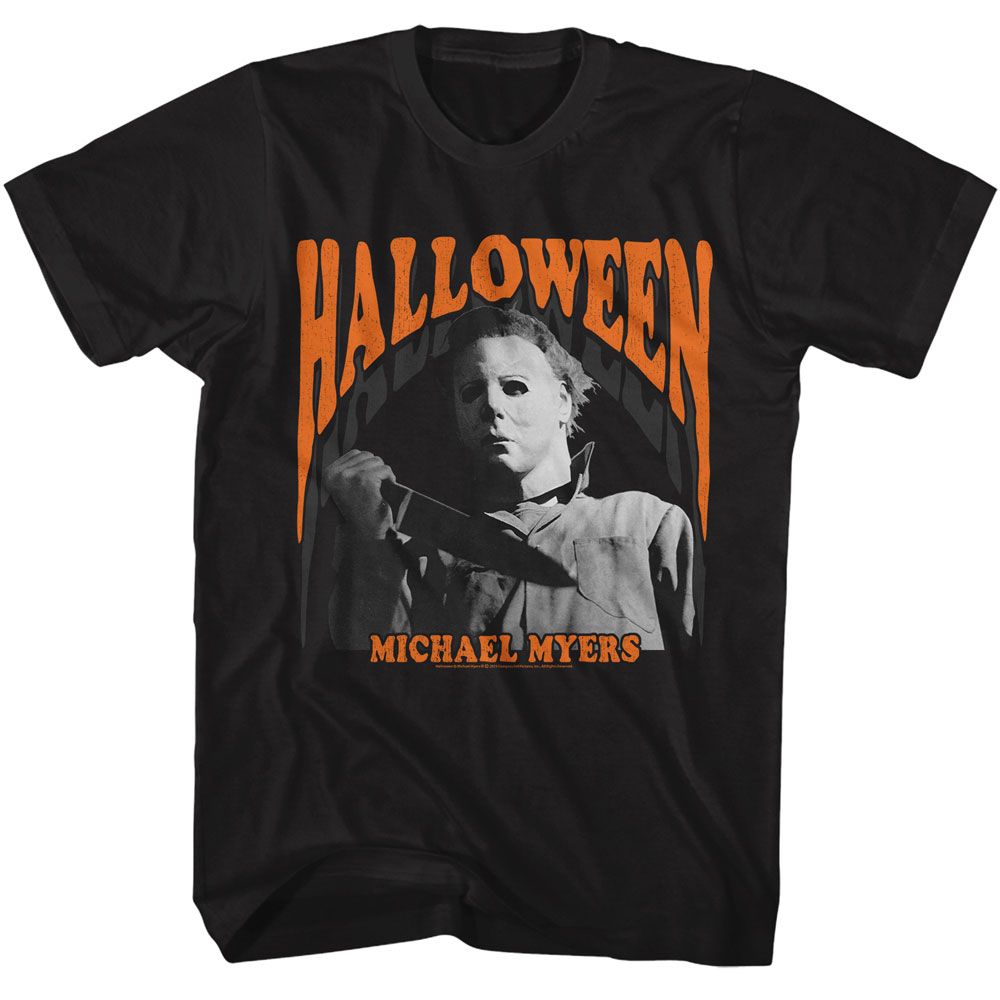 Wholesale Halloween Movie Melt Black Adult T-Shirt