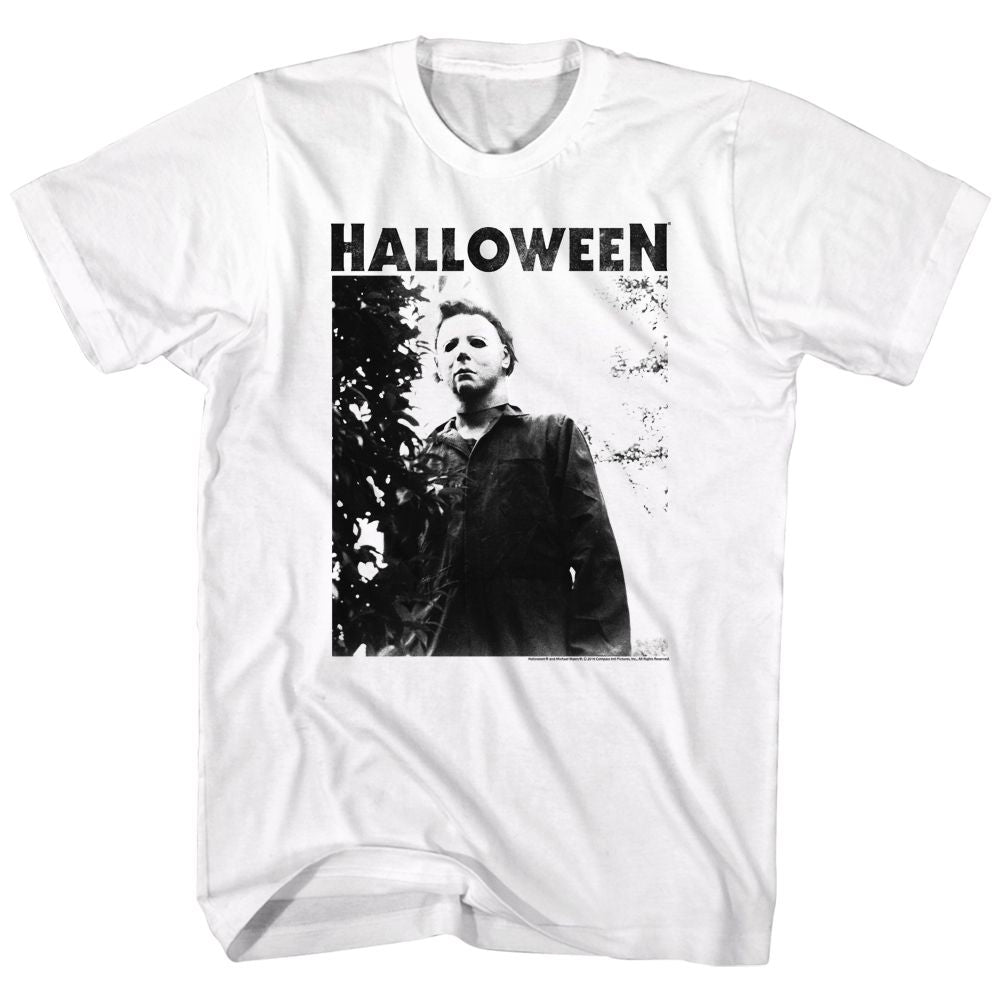 Wholesale Halloween Watching Big Title White Adult T-Shirt