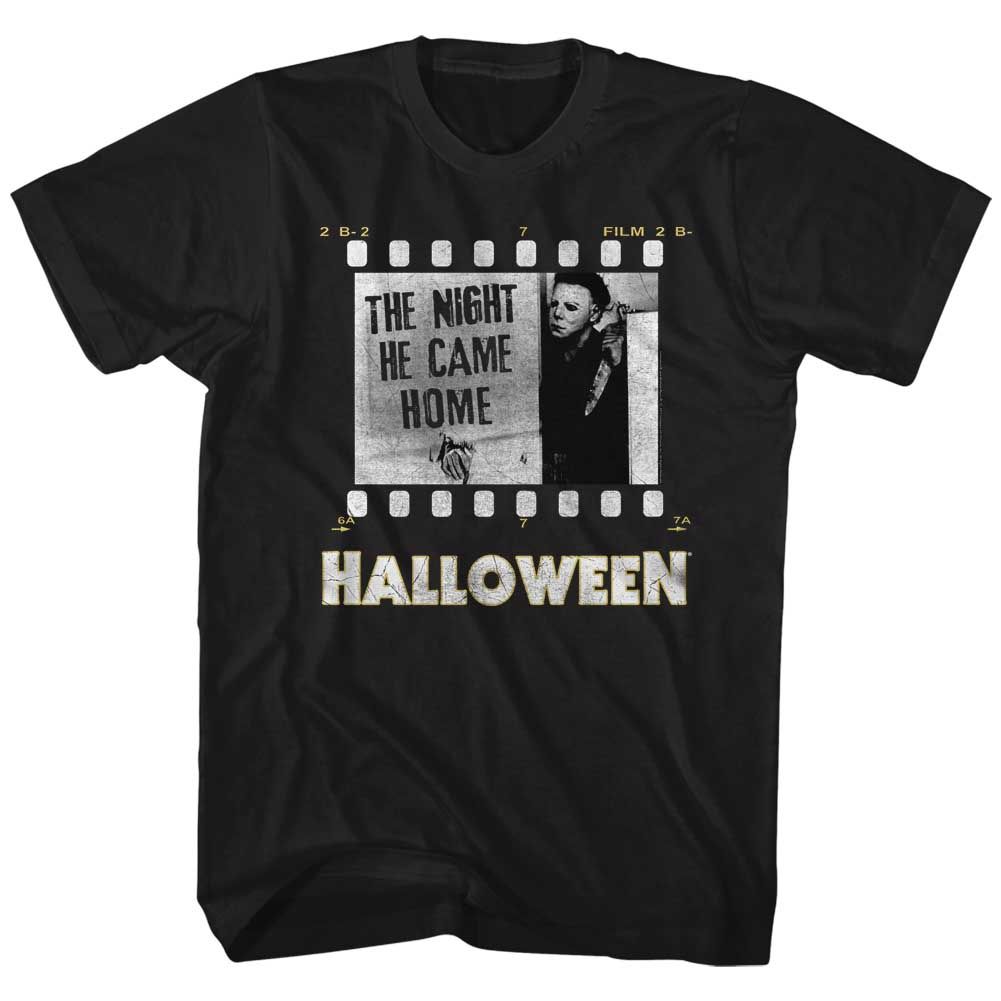 Wholesale Halloween Film Strip Black Adult T-Shirt