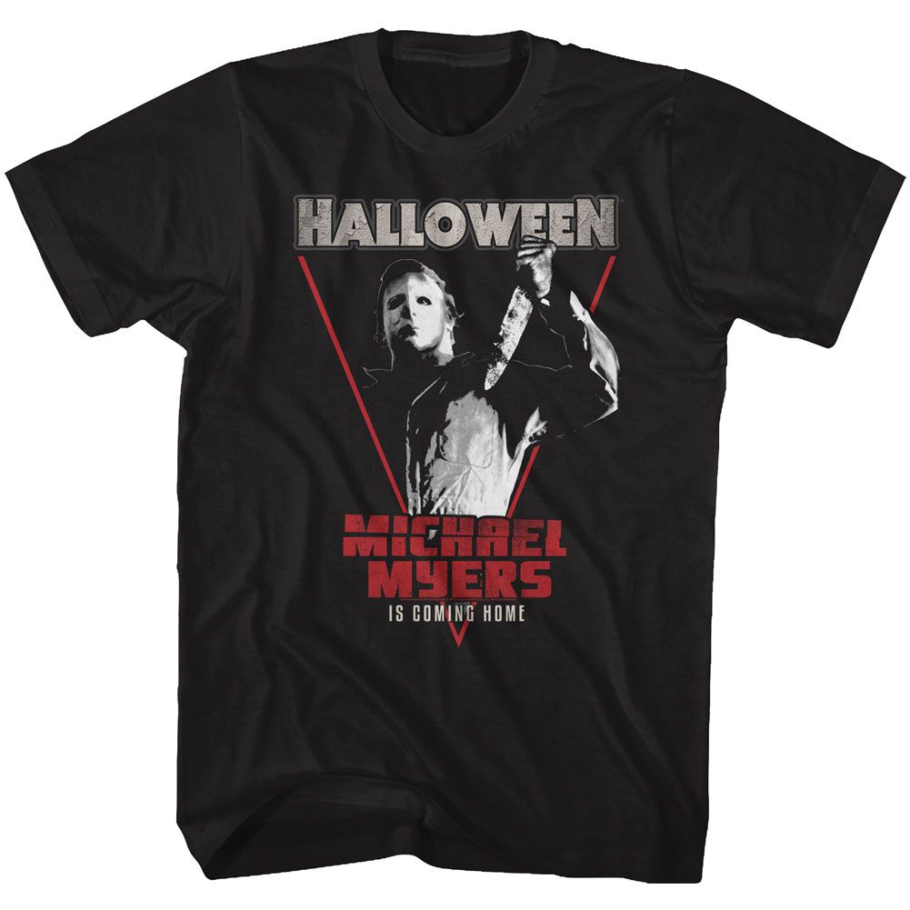 Wholesale Halloween Michael Coming Home Black Adult T-Shirt