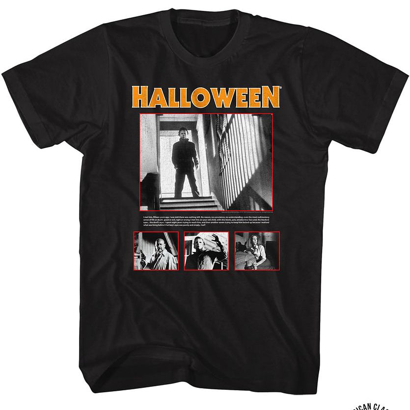 Wholesale Halloween Pics and Quote Black Adult T-Shirt