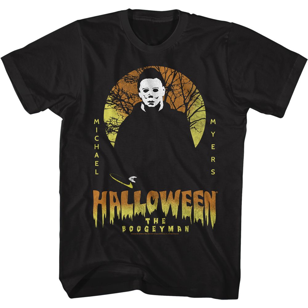 Wholesale Halloween Myers the Boogyman Black Adult T-Shirt