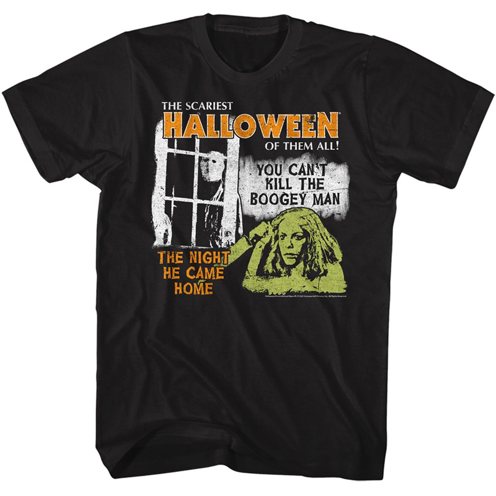 Wholesale Halloween Movie Scariest Halloween Black Adult T-Shirt