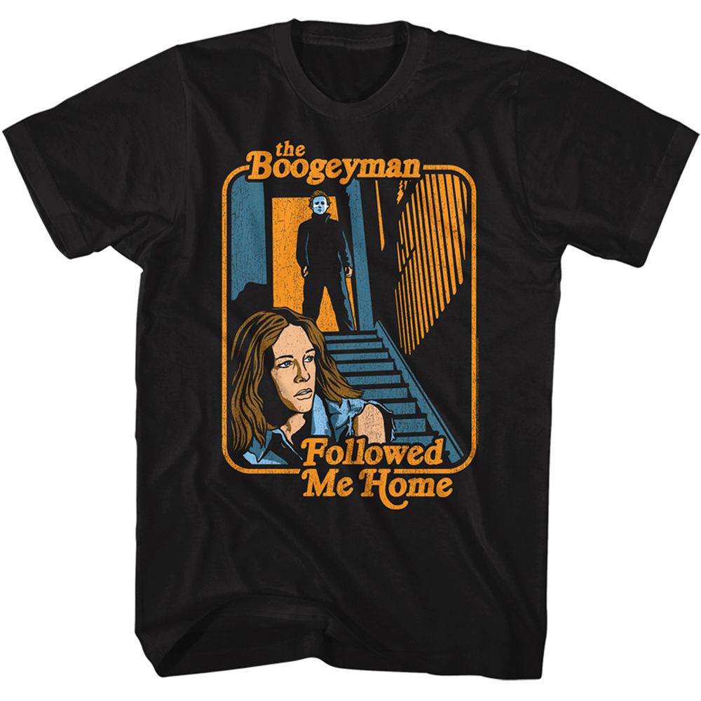 Wholesale Halloween Movie Boogeyman No Knife Black Adult T-Shirt