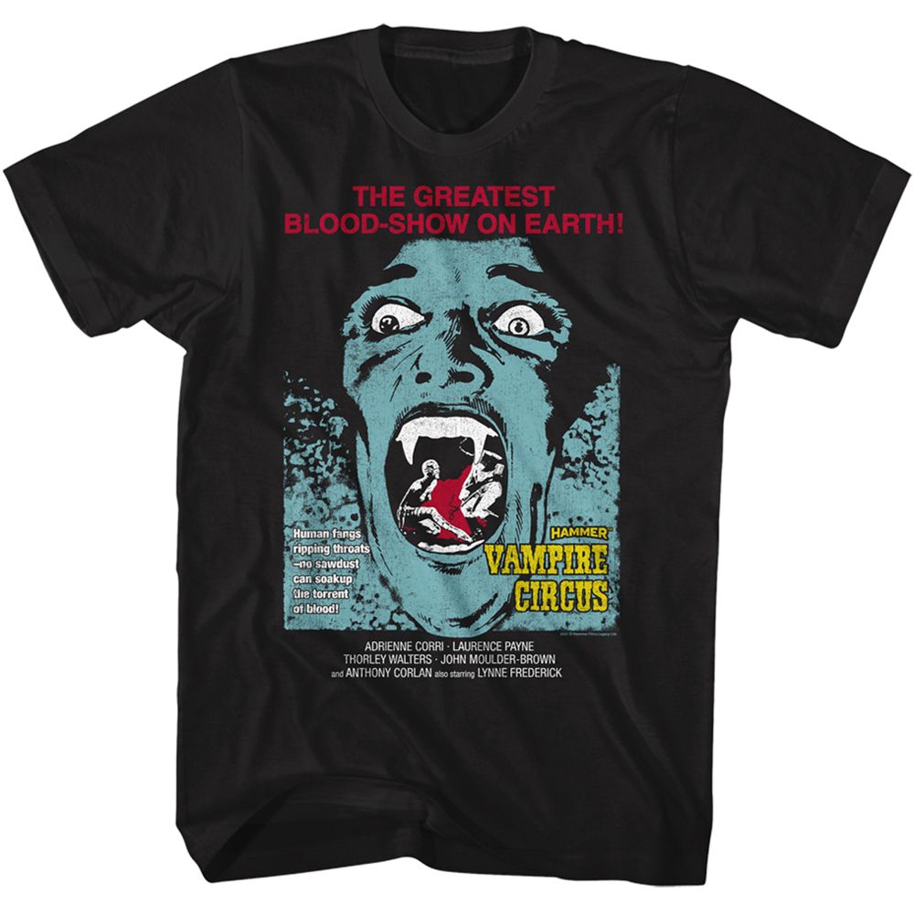 Wholesale Horror Movies Vampire Circus Moth Black Adult T-Shirt