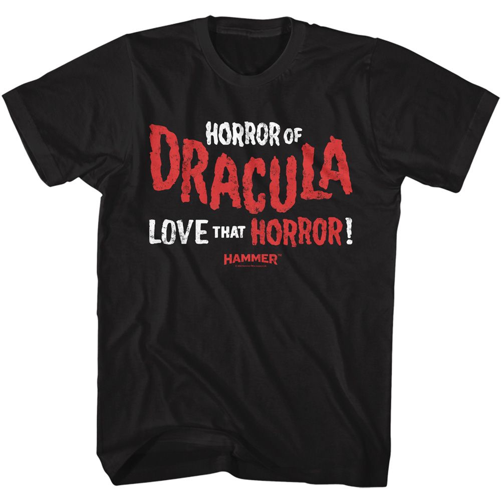 Wholesale Horror Movies Horror of Dracula Black Adult T-Shirt