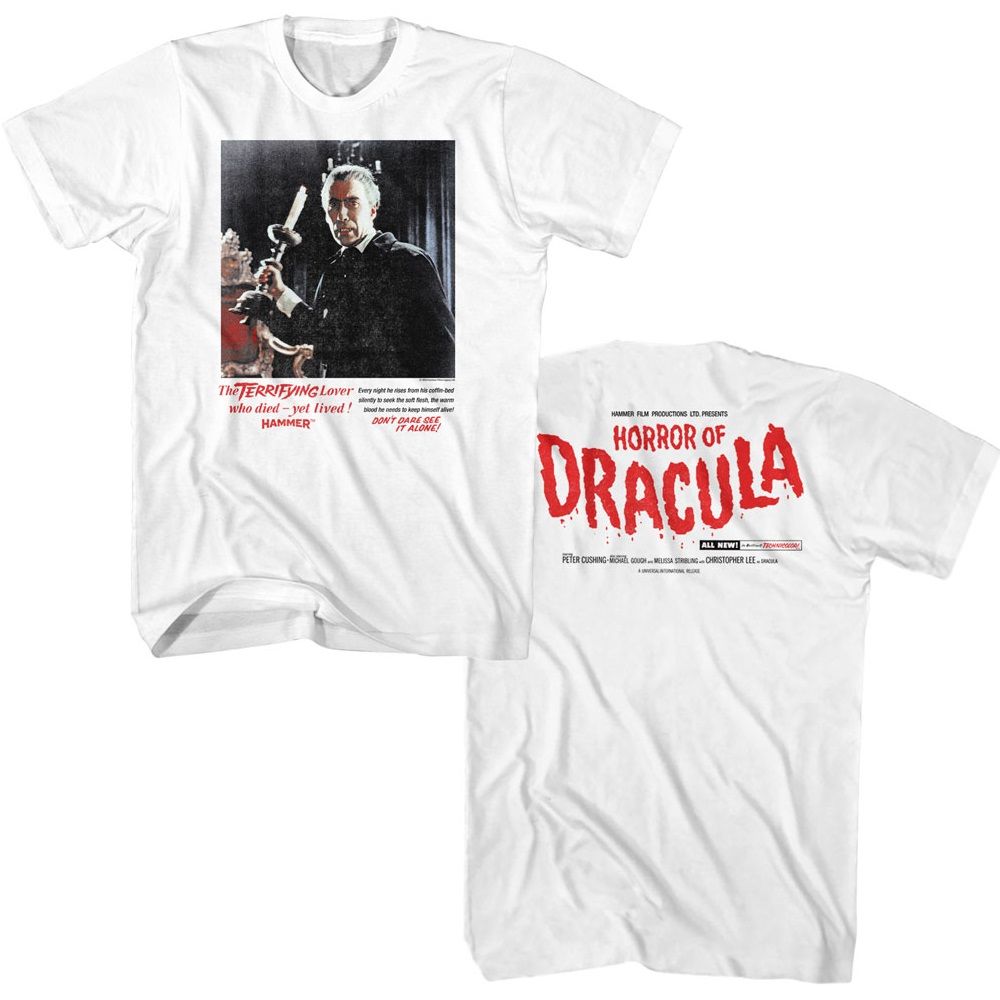 Wholesale Horror Movies Horror of Drac White Adult T-Shirt