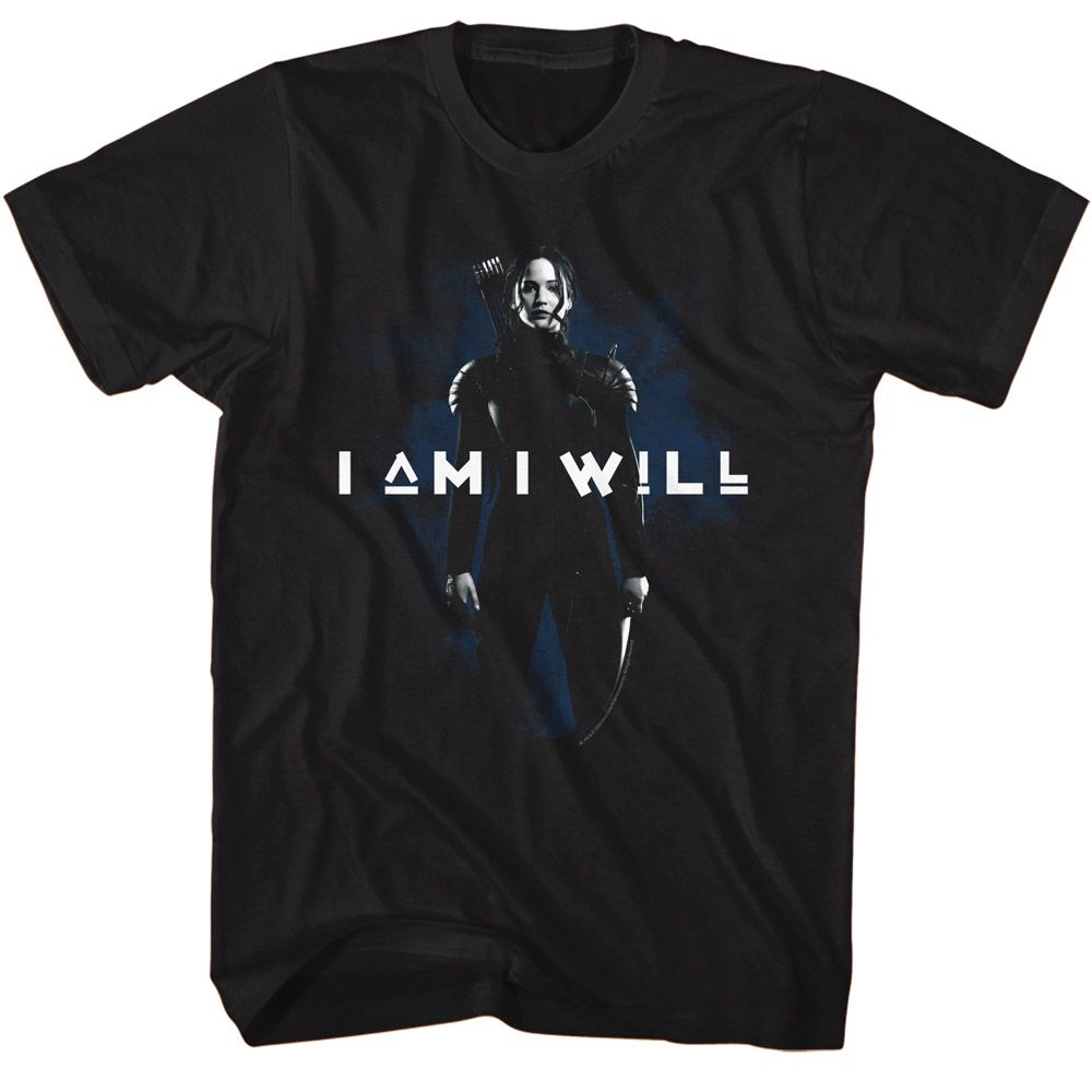 Wholesale Hunger Games Movie I Am I Will Black Adult T-Shirt
